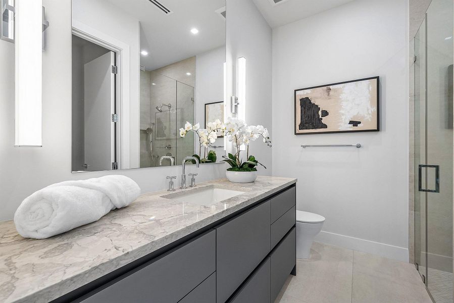 Furnished interior view inside a new home in , Delray Beach (Image 16).