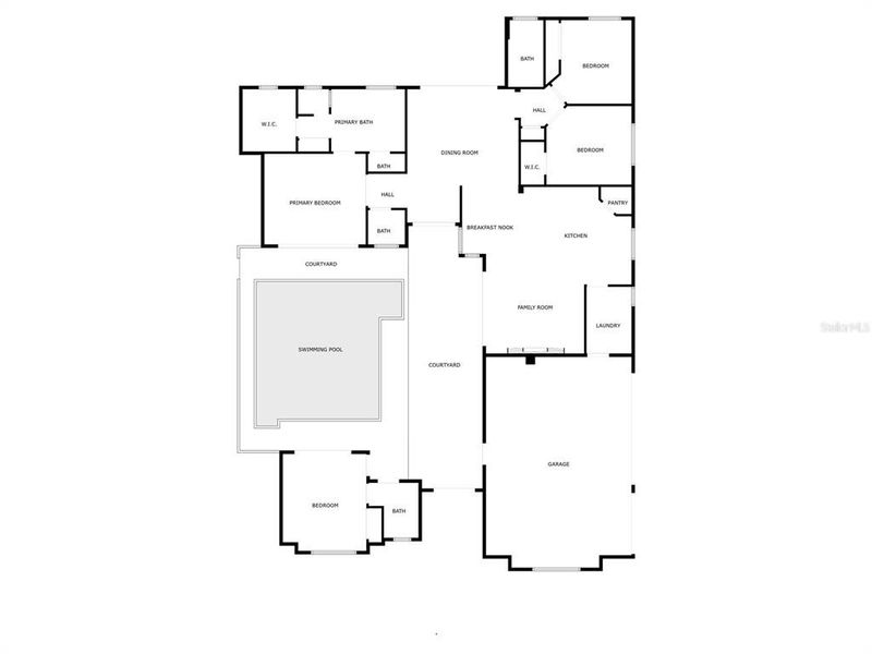 2D floor plan layout of this home in Toscana, Palm Coast, FL (Image 3).
