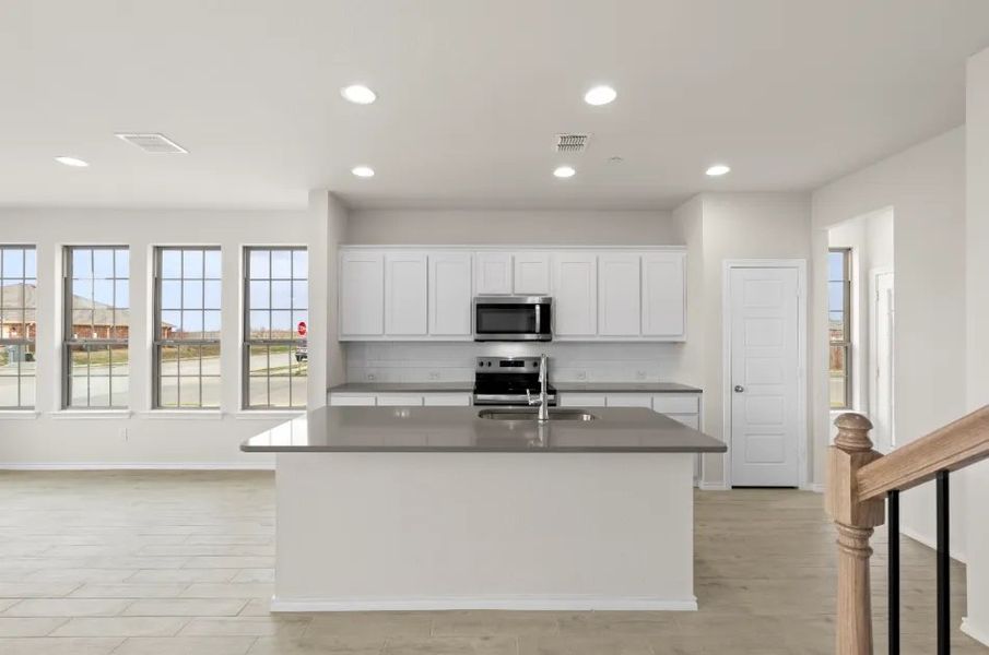 Front exterior of a new home in Sanger Circle, Sanger, TX, highlighting curb appeal (Image 24).