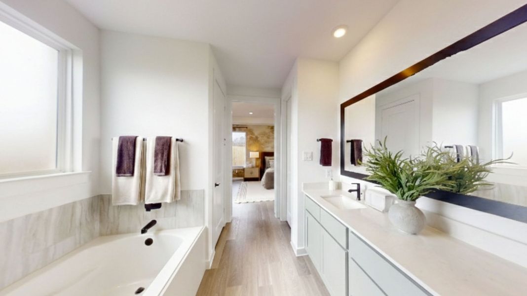 Furnished interior view inside a new home in Alexander, Pearland (Image 13).