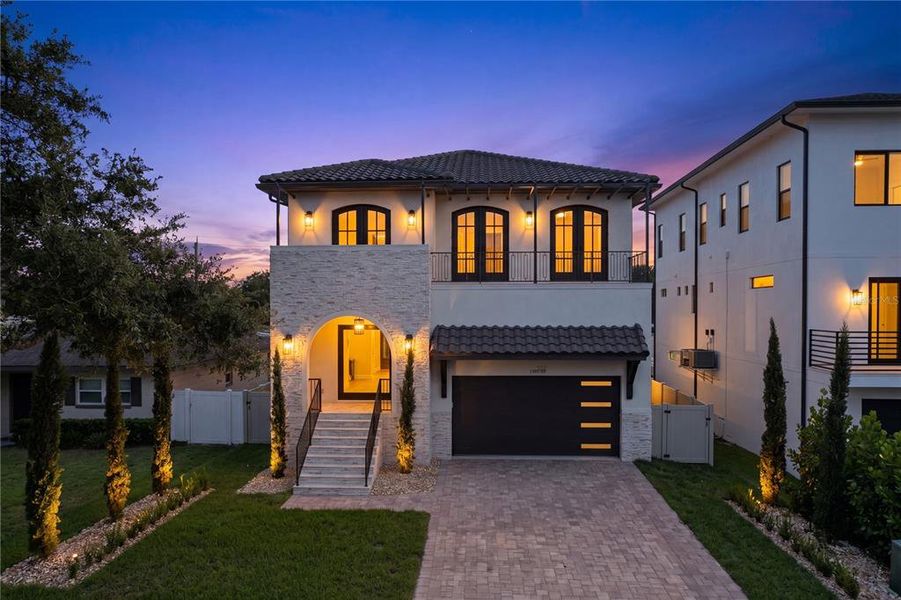 Front exterior of a new home in , Tampa, FL, highlighting curb appeal (Image 28). Front exterior of a new home in , Tampa, FL, highlighting curb appeal (Image 28).