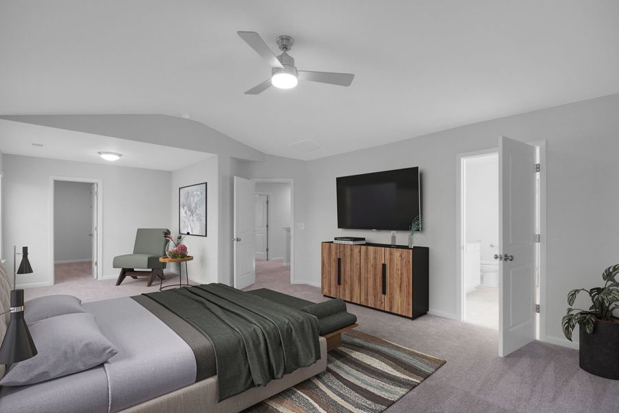 Representative furnished interior of a home built from the The Pinewood by Stanley Martin Homes in Bridgeport Single Family Homes, Greenville (Image 9).