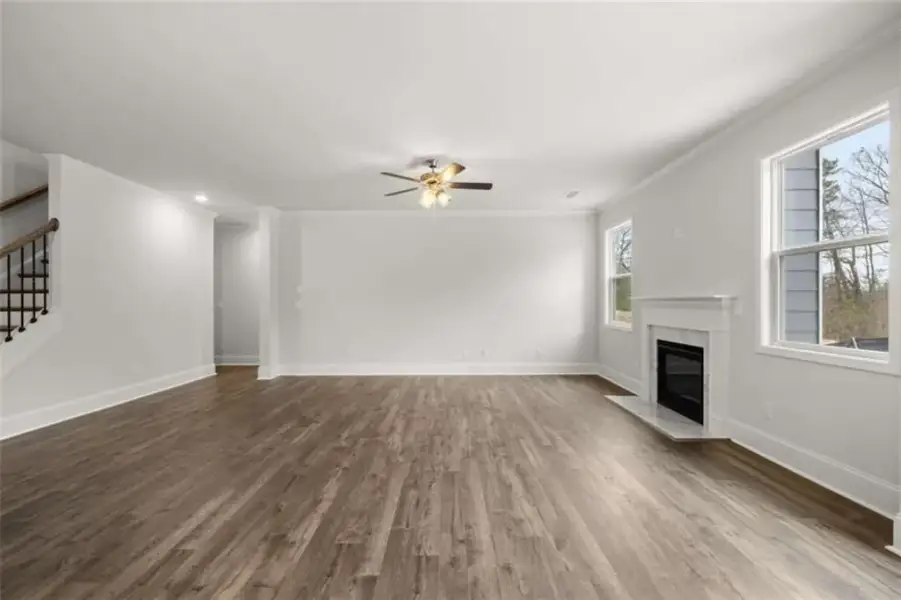 Spacious, unfurnished interior of a new home in Holland Estates, Powder Springs (Image 22). Spacious, unfurnished interior of a new home in Holland Estates, Powder Springs (Image 22).