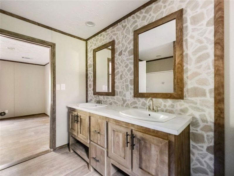 Furnished interior view inside a new home in , Clarkesville (Image 8).