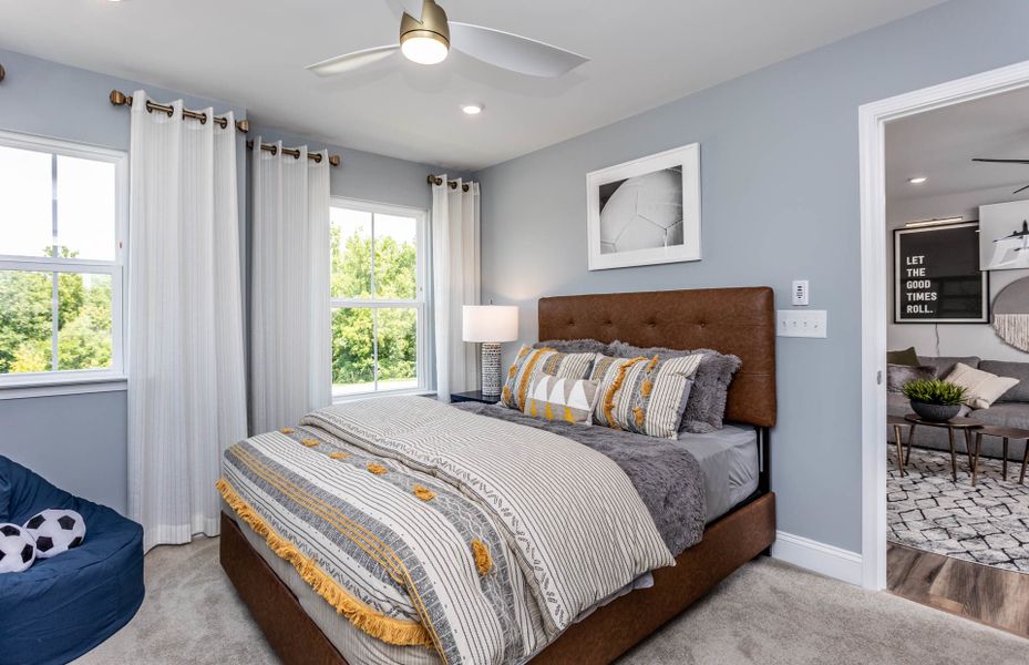 Furnished interior view inside a new home in Browning Stables, Wendell (Image 5).