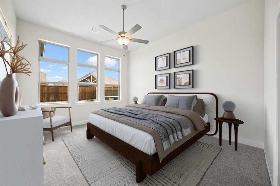 Furnished interior view inside a new home in Creekshaw – Classic, Royse City (Image 5). Furnished interior view inside a new home in Creekshaw – Classic, Royse City (Image 5).