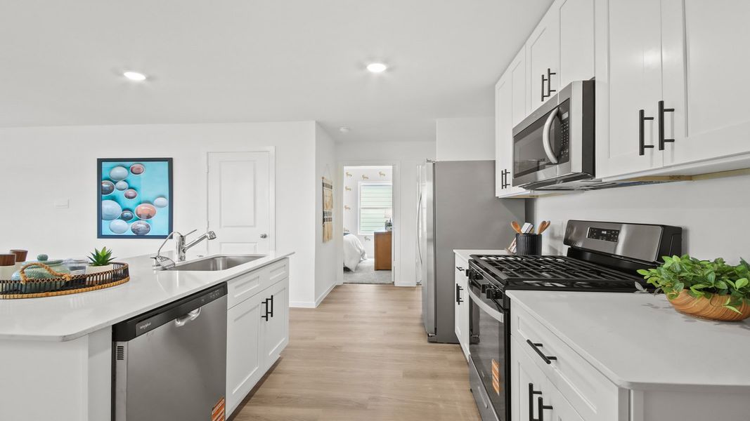 Representative furnished interior of a home built from the Barton by D.R. Horton in Sunset Valley, Hockley (Image 6).