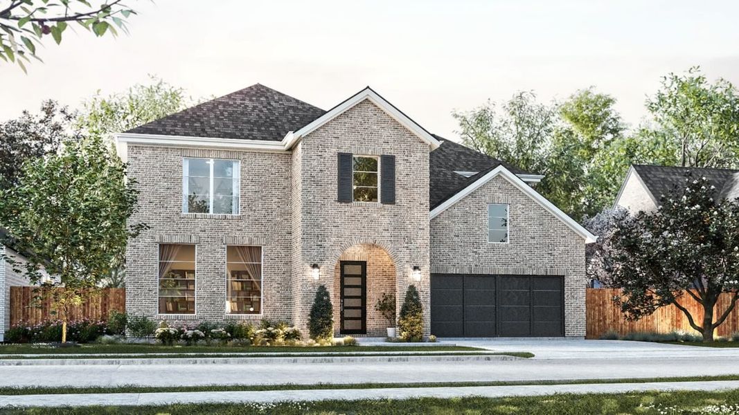 Representative exterior photo of a completed home built from the Ross by Olivia Clarke Homes in Grand Oaks, Celina, TX (Image 2).