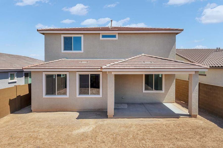 Representative exterior photo of a completed home built from the Winsor by Taylor Morrison in Stonehaven Discovery Collection, Glendale, AZ (Image 28).