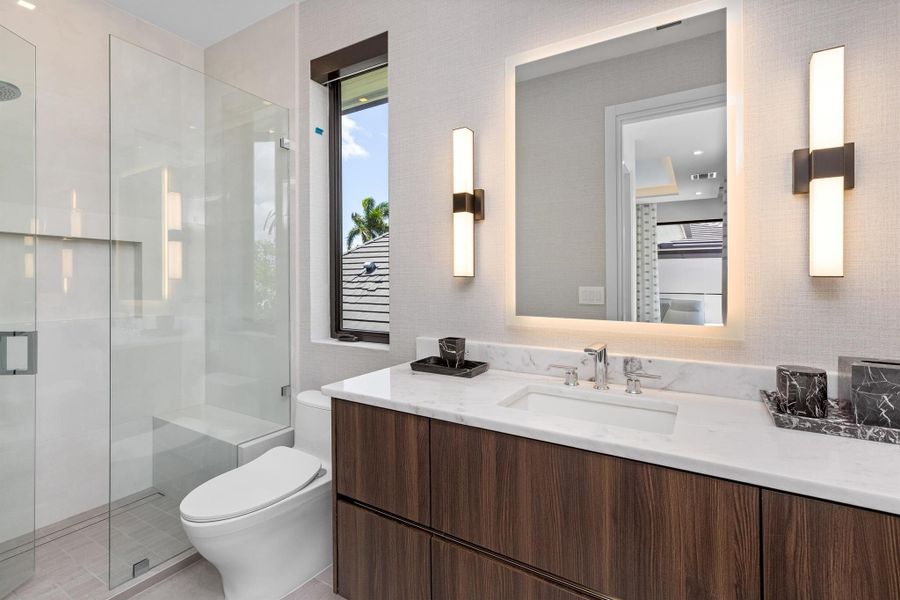 Furnished interior view inside a new home in , Boca Raton (Image 69).