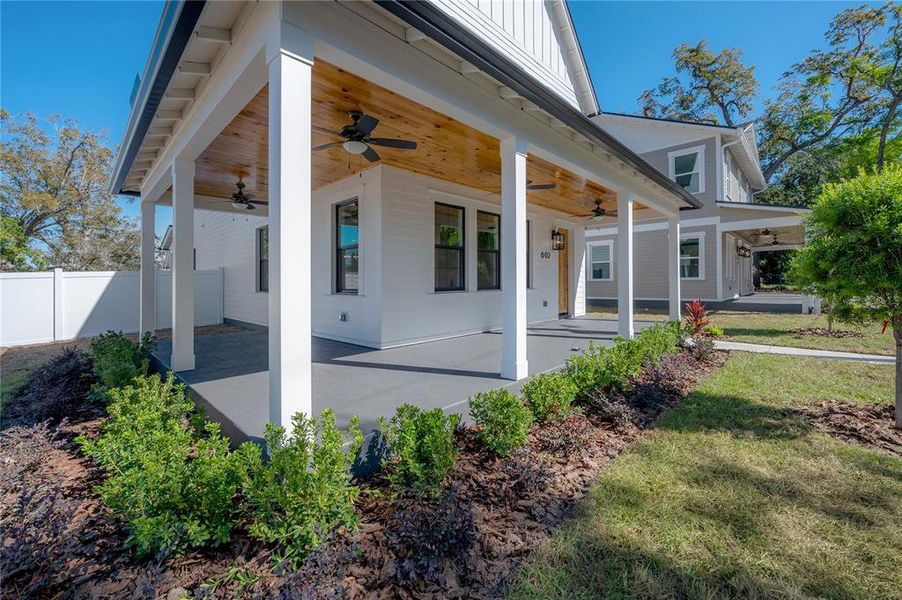 Exterior details and patio area of a home in , Tampa (Image 31). Exterior details and patio area of a home in , Tampa (Image 31).
