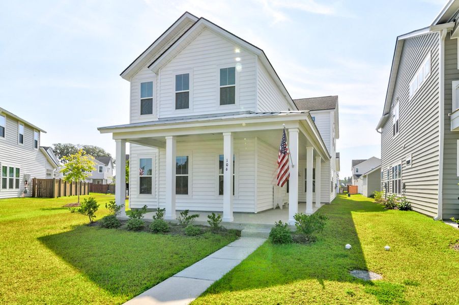 Front exterior of a new home in , Summerville, SC, highlighting curb appeal (Image 25).
