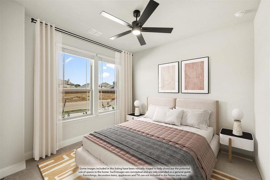 Furnished interior view inside a new home in Hulen Trails Classic 50, Fort Worth (Image 7). Furnished interior view inside a new home in Hulen Trails Classic 50, Fort Worth (Image 7).