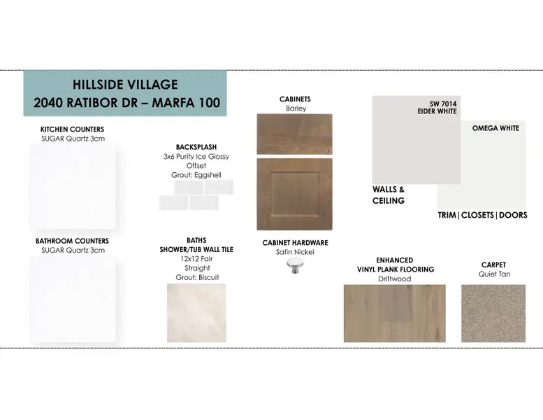 Sample of building materials used in homes in Hillside Village, Temple (Image 4). Sample of building materials used in homes in Hillside Village, Temple (Image 4).