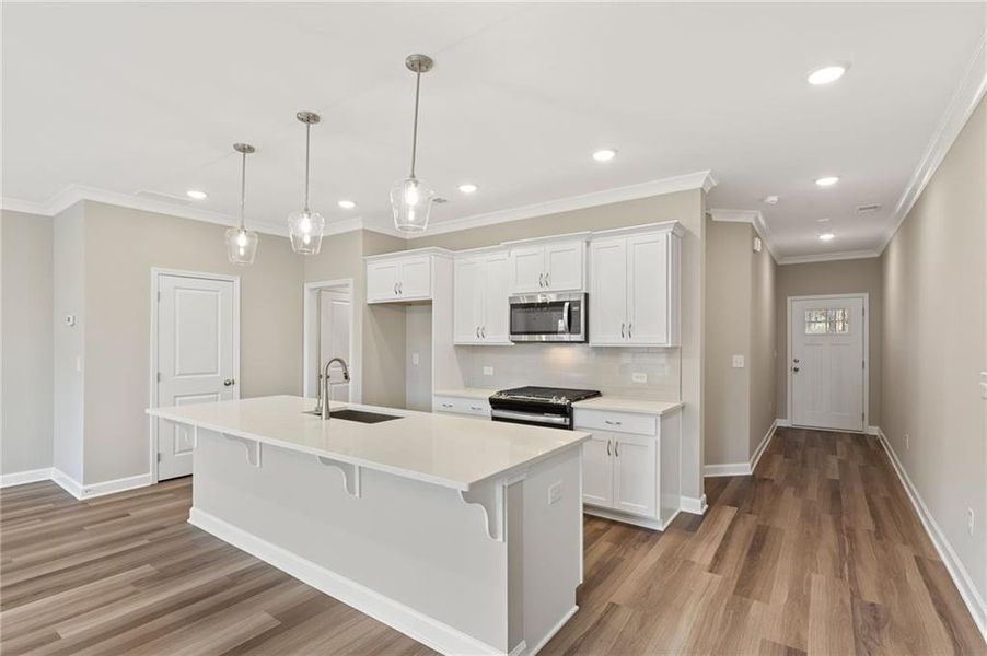 Furnished interior view inside a new home in River Walk Place, Lawrenceville (Image 4).