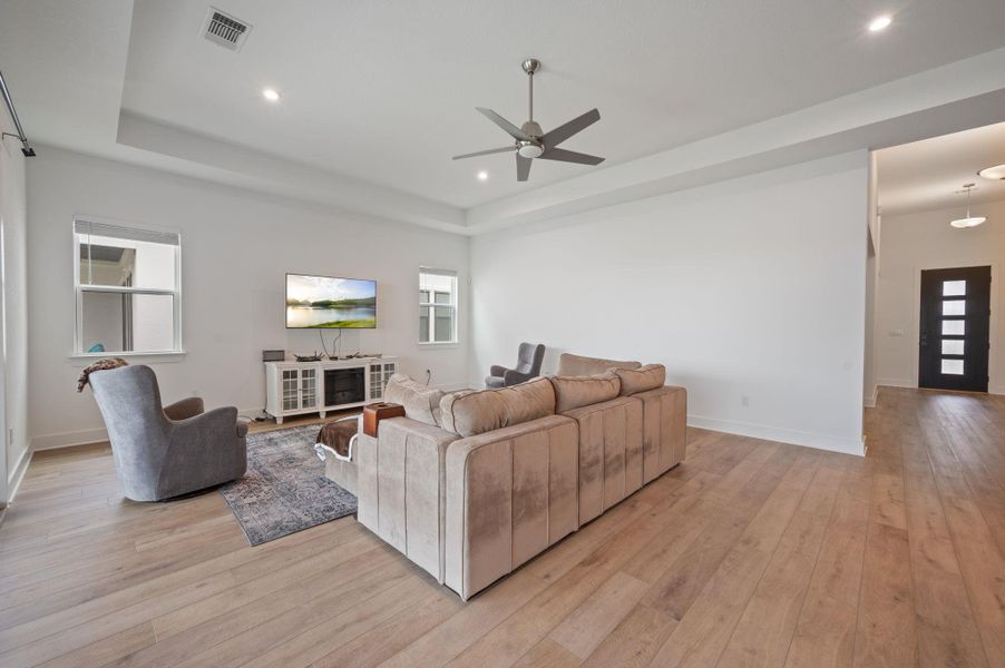 Furnished interior view inside a new home in , Liberty Hill (Image 6). Furnished interior view inside a new home in , Liberty Hill (Image 6).