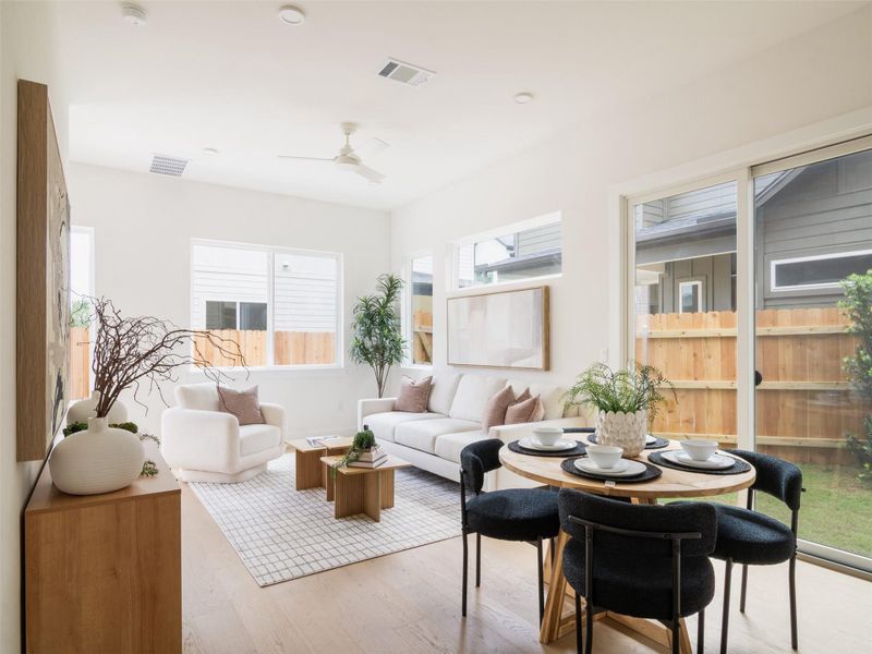 Furnished interior view inside a new home in , Austin (Image 8).