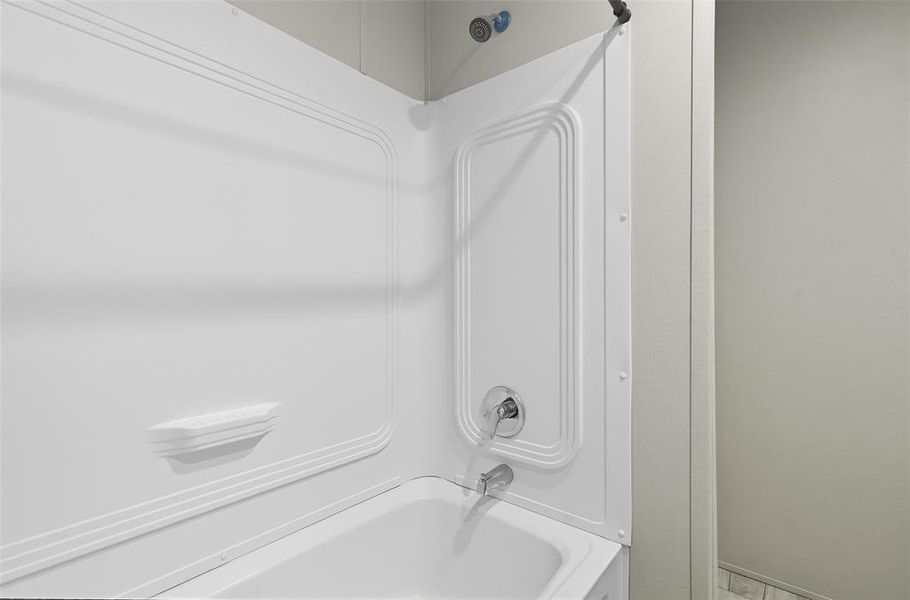 Full bath with bathtub / shower combination Full bath with bathtub / shower combination