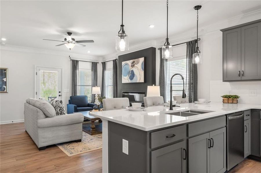 Furnished interior view inside a new home in Hawks View, Ringgold (Image 21).