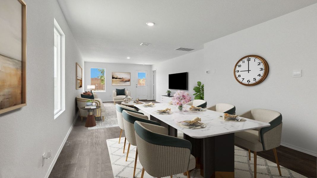 Representative furnished interior of a home built from the Caprock by D.R. Horton in Watermark, Alvin (Image 9).