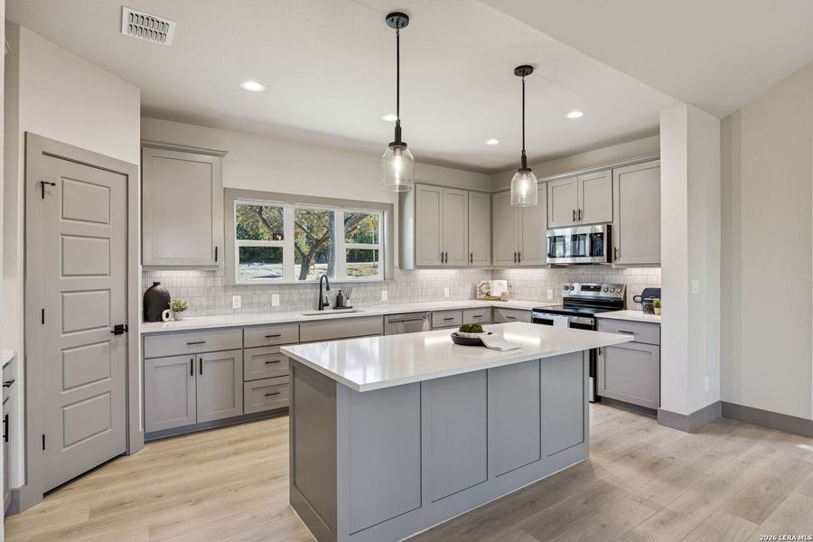 Furnished interior view inside a new home in , Fischer (Image 18).