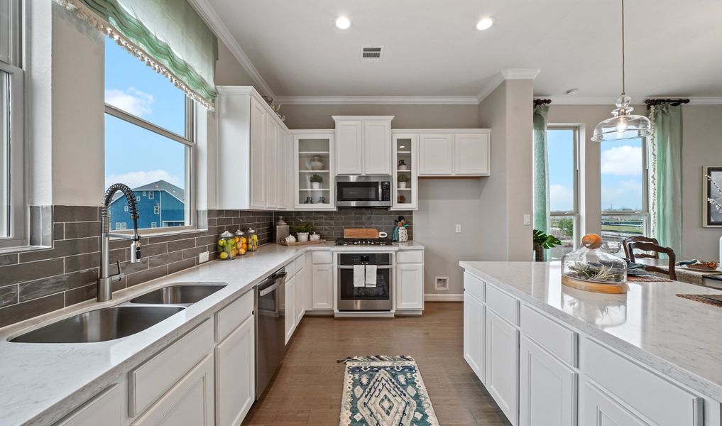 Striking kitchen with island