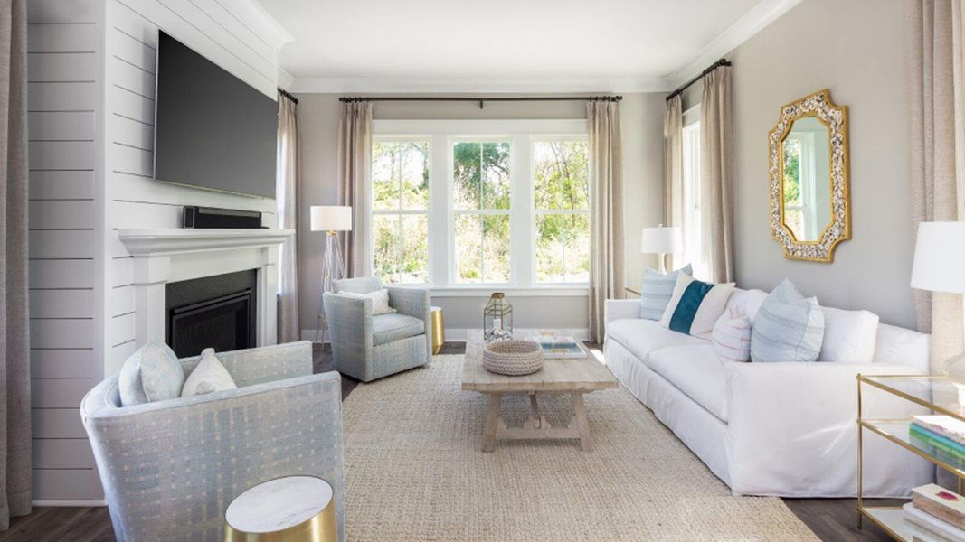 Furnished interior view inside a new home in Sweetgrass at Summers Corner, Summerville (Image 6). Furnished interior view inside a new home in Sweetgrass at Summers Corner, Summerville (Image 6).