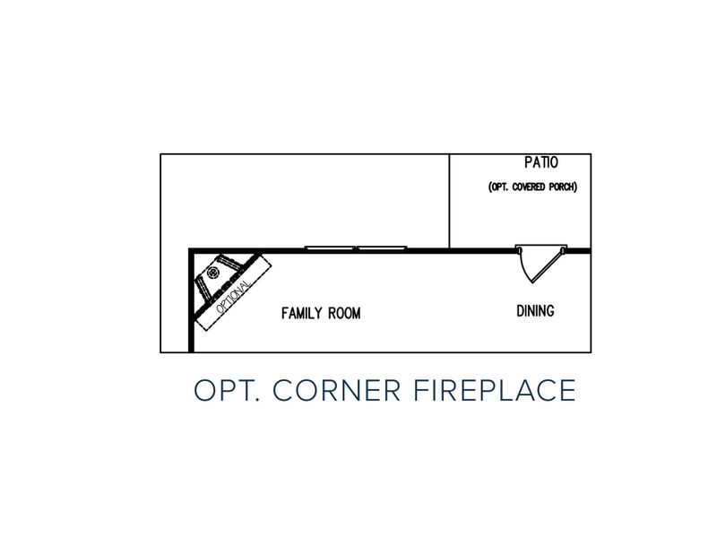 2D floor plan layout for the The Baxley by My Home Communities in Westlyn, Winder, GA (Image 5).