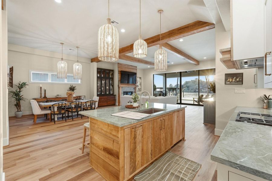 Furnished interior view inside a new home in , Willis (Image 17).