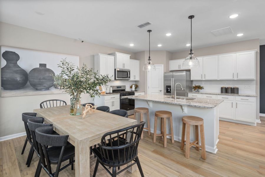 Furnished interior view inside a new home in Providence Oaks, Fuquay Varina (Image 8).