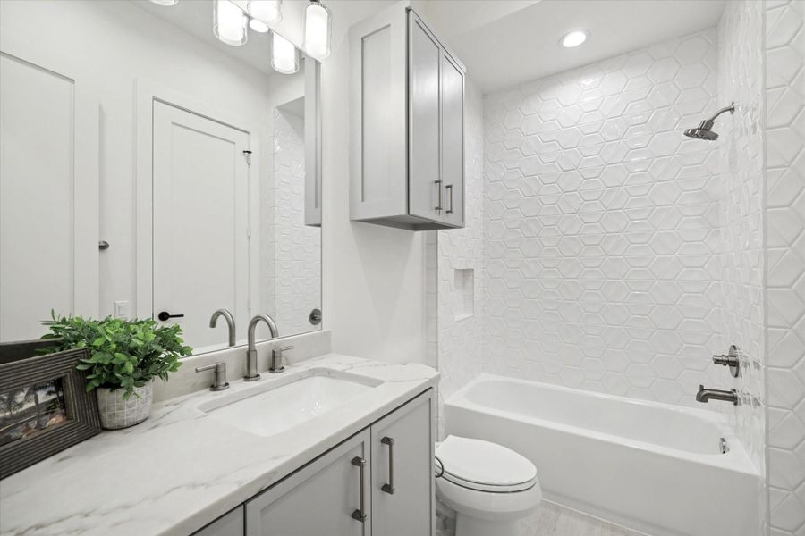 Furnished interior view inside a new home in , Houston (Image 11).