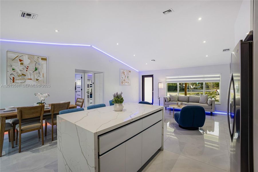 Furnished interior view inside a new home in , Fort Lauderdale (Image 39).