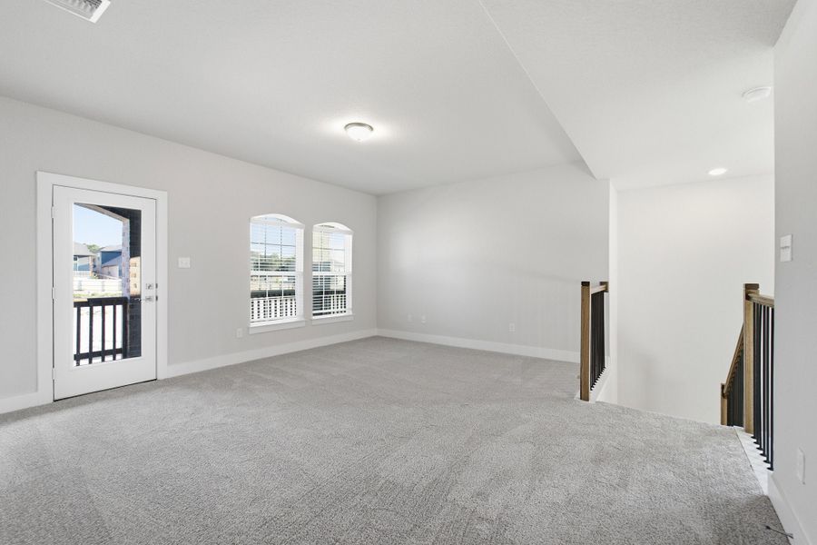 Spacious, unfurnished interior of a new home in The Woodlands at Medina Hills, Mico (Image 34). Spacious, unfurnished interior of a new home in The Woodlands at Medina Hills, Mico (Image 34).