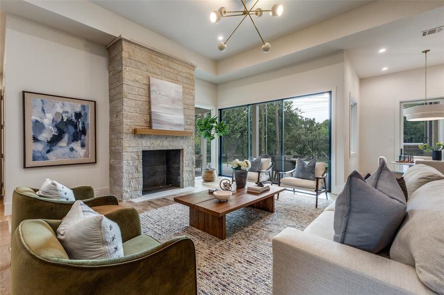 Furnished interior view inside a new home in , Dallas (Image 28).