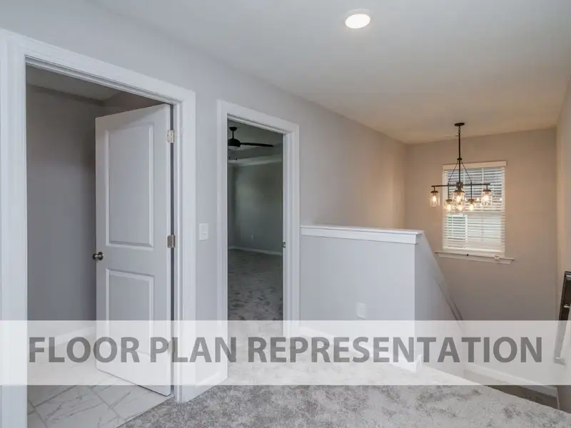 Upstairs Landing Floorplan Representation Photo | The Fairport II Plan