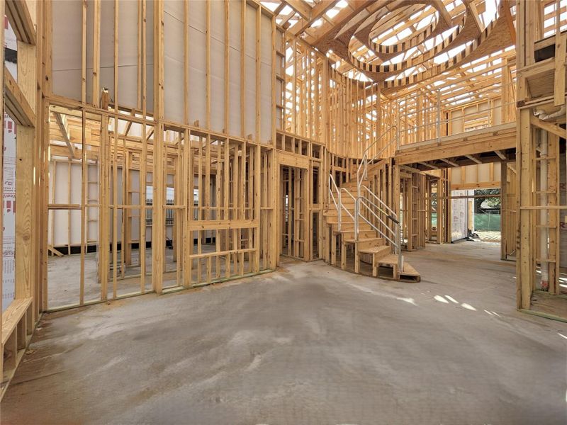 Open Concept Kitchen and Living Area. Construction Photos as of 11/5/2025