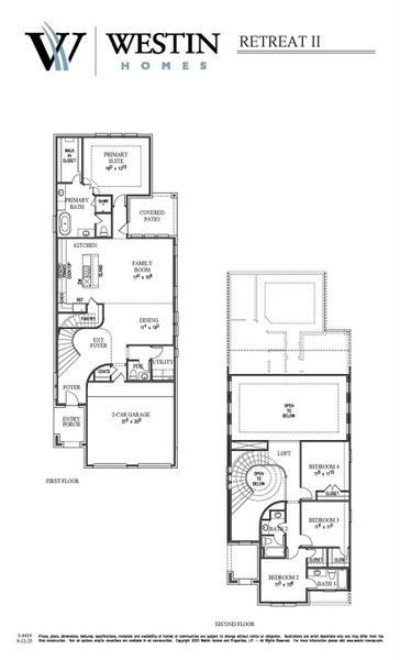 2D floor plan layout of this home in Candela, Richmond, TX (Image 3).