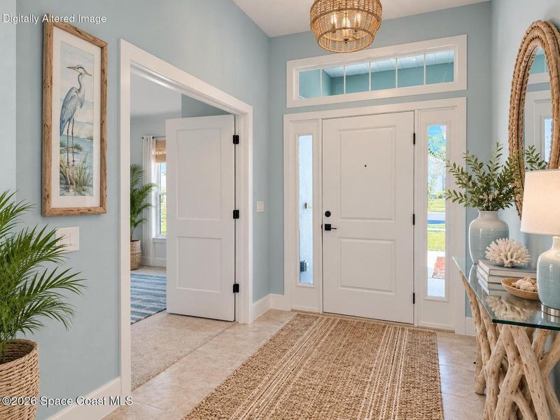 Furnished interior view inside a new home in St. John's Preserve, Palm Bay (Image 5). Furnished interior view inside a new home in St. John's Preserve, Palm Bay (Image 5).