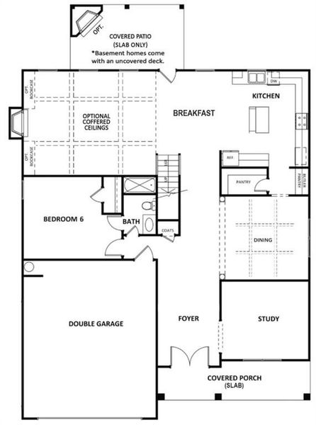 2D floor plan layout of this home in Livingstone Park, Kennesaw, GA (Image 3).