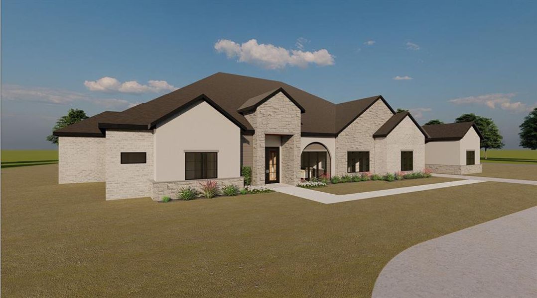 Front exterior of a new home in , Parker, TX, highlighting curb appeal (Image 7).