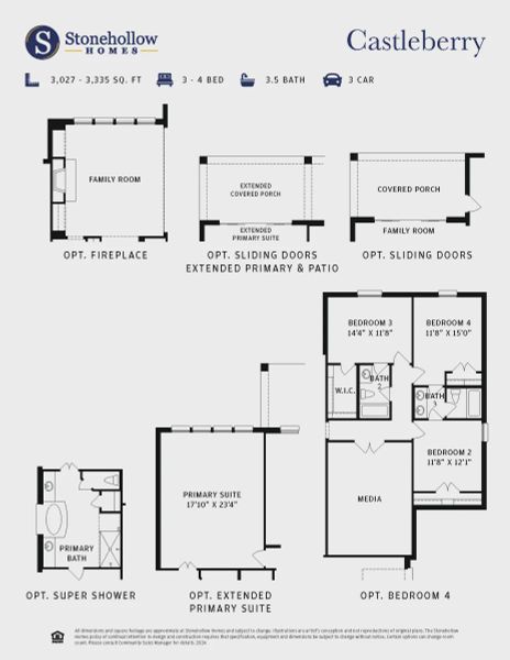 2D floor plan layout for the Castleberry by Stonehollow Homes in Pioneer Estates, Blue Ridge, TX (Image 2). 2D floor plan layout for the Castleberry by Stonehollow Homes in Pioneer Estates, Blue Ridge, TX (Image 2).