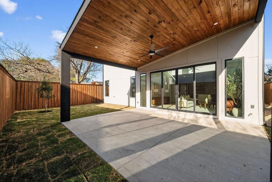 Exterior details and patio area of a home in , Dallas (Image 26).