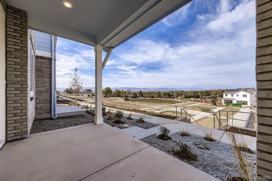 front porch views. landscaping being completed in park front porch views. landscaping being completed in park