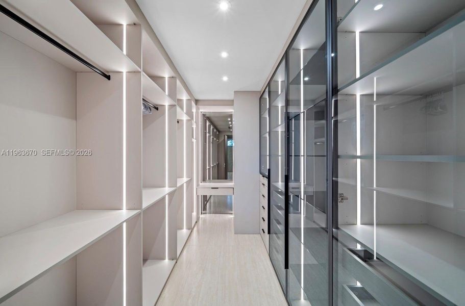 Furnished interior view inside a new home in , Miami (Image 10).