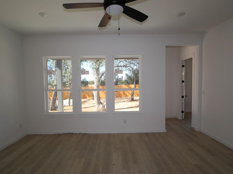 Spacious, unfurnished interior of a new home in Heritage, Dripping Springs (Image 8). Spacious, unfurnished interior of a new home in Heritage, Dripping Springs (Image 8).