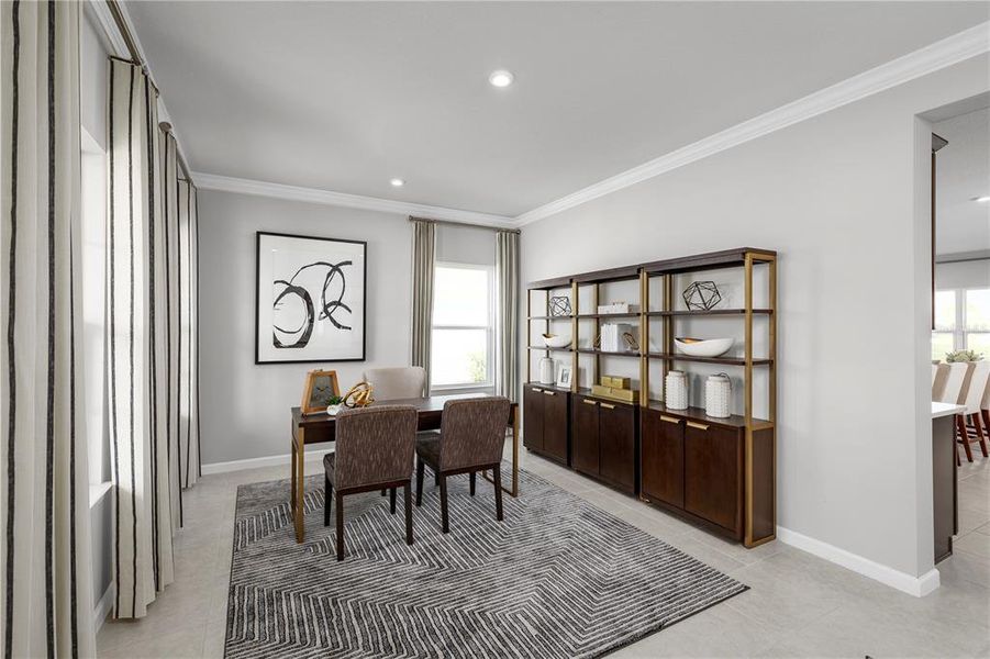 Furnished interior view inside a new home in Lake Nellie Crossing, Clermont (Image 3).