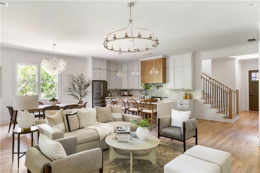 Furnished interior view inside a new home in , Marietta (Image 29).