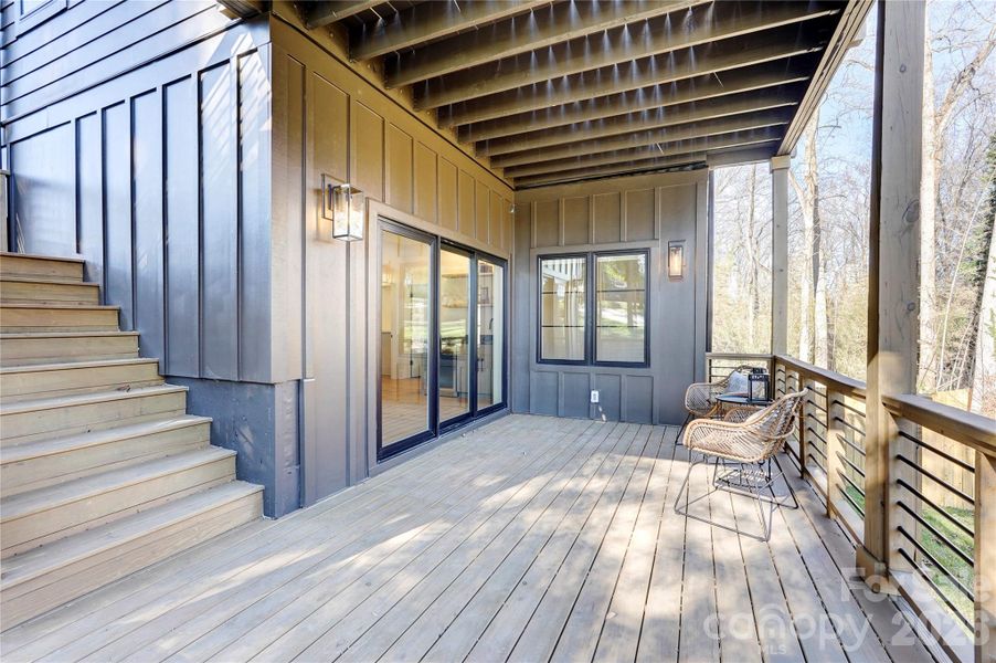 Exterior details and patio area of a home in , Charlotte (Image 27).