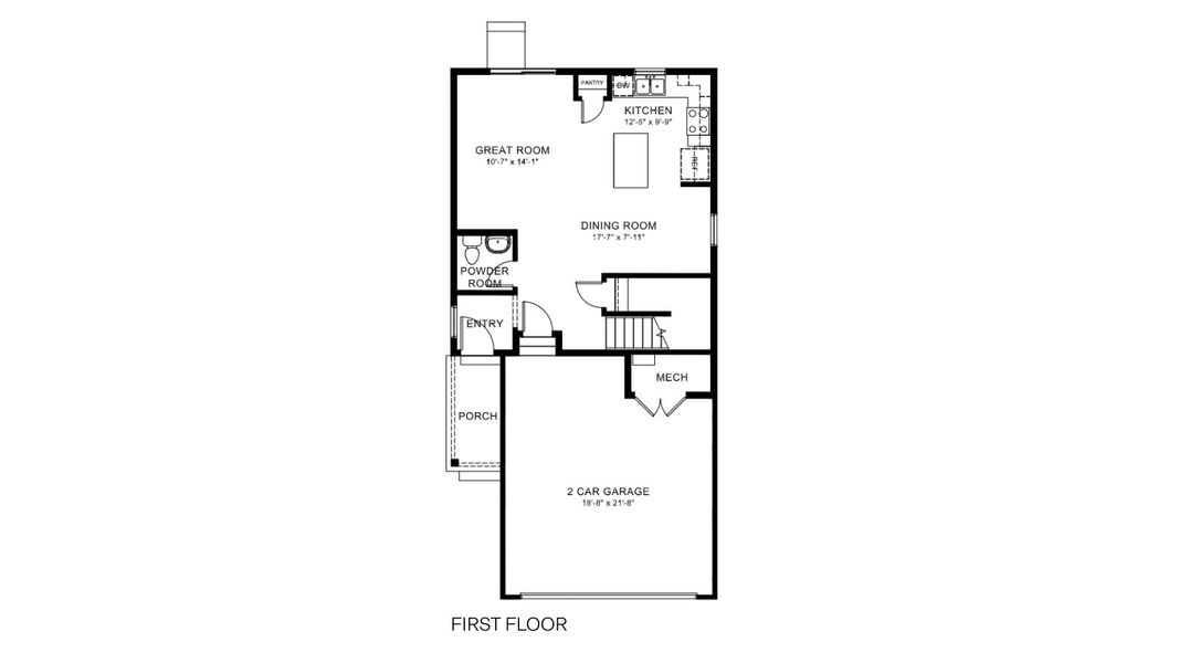 2D floor plan layout for the Starling by D.R. Horton in The Ridge at Lorson Ranch, Colorado Springs, CO (Image 3). 2D floor plan layout for the Starling by D.R. Horton in The Ridge at Lorson Ranch, Colorado Springs, CO (Image 3).