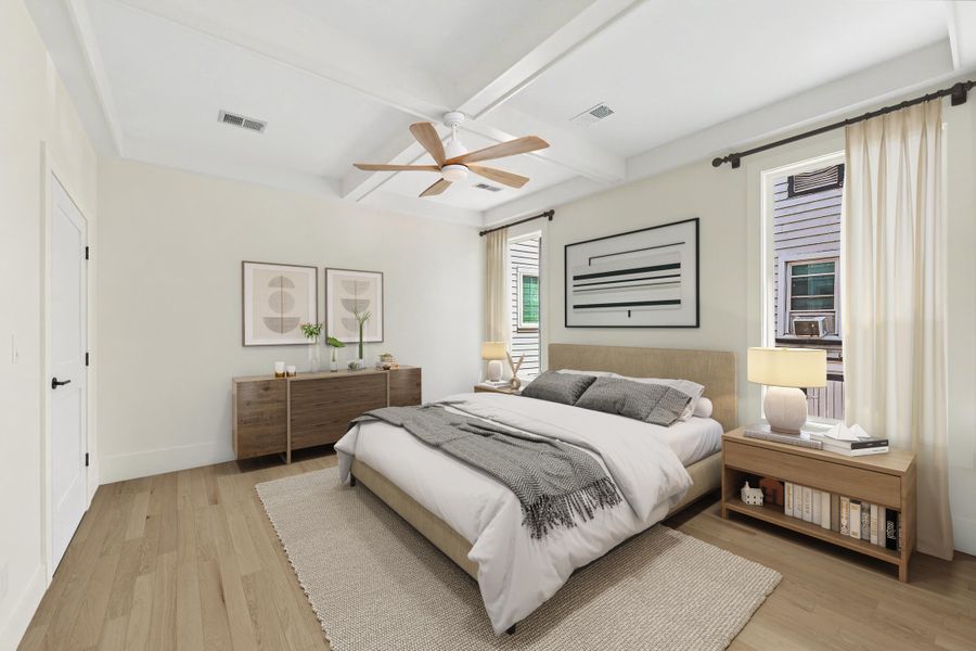Furnished interior view inside a new home in , Charleston (Image 13).